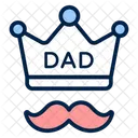 Dia Del Padre Corazon De Rey Amor Real Icono