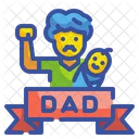 Dia Del Padre Papa Celebracion Icono