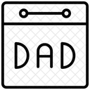 Calendario Calendario Dia Del Padre Icono