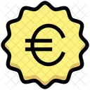 Etiqueta Euro Etiqueta Euro Euro Ícone