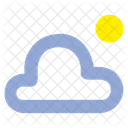 Dia Ensolarado Nuvem Sol Ícone