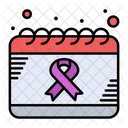 Dia Mundial Del Cancer Conciencia Mundial Sobre El Cancer Calendario Icono