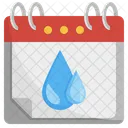 Dia Mundial Da Agua Agua Calendario Ícone