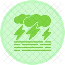 Dia Tempestuoso Tempo Tempestuoso Tempestade Severa Ícone