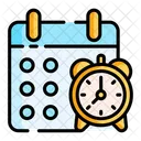 Calendario Fecha Reloj Icono