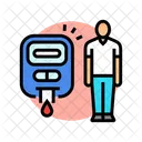 Diabetes Homem Doenca Ícone