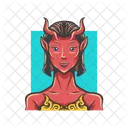 Diable Avatar Fille Icône