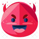 Diablo Emoji Cara Icono