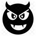 Emoji Del Diablo Expresion Del Diablo Etiqueta Emocional Icono