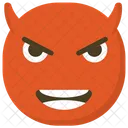 Cara Do Diabo Expressoes De Raiva Emoji Do Diabo Ícone