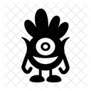 Monstro Personagem Assustador Ícone