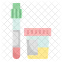 診断、糖尿病、血液チューブ アイコン