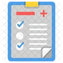 Diagnosis Report Medical Treatment Icon