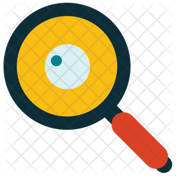 Diagnosis Magnifying Glass Icon - Download In Flat Style