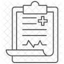Diagnostic Medical Thinline Icon Icône