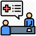Diagnostico Medico Consulta Tratamiento Icono