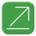 Diagonal Expand Up Right Enlarge Direction Arrow Icon