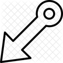 Diagonal Unten Links Symbol