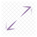 Diagonal Diagonal Arrow Expand Icon