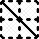 Borde Diagonal Hacia Abajo Tabla De Elementos Esenciales De Interfaz Linea Llena F Icono