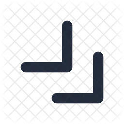 Diagonal Double Chevron  Icon
