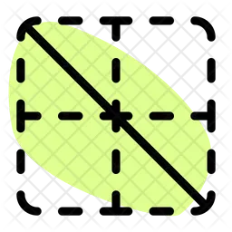 Diagonal Down Border  Icon