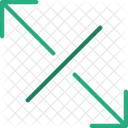 Diagonal erweitern  Symbol