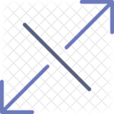 Diagonal erweitern  Symbol