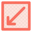 Diagonal left right arrow  Icon