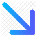 Diagonal Line Arrow  Icon