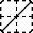 Borda Diagonal Para Cima Luz De Mesa De Fundamentos De Interface F Ícone