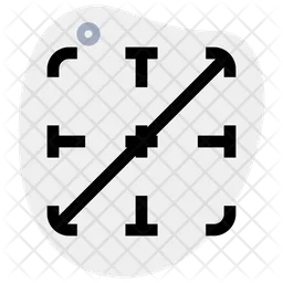 Diagonal Up Border  Icon