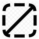 Diagonal Up Border Icon