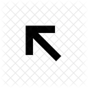 Diagonal up left arrow  Icon