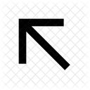 Diagonal up left arrow  Icon