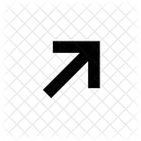 Diagonal up right arrow  Icon