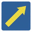 Diagonalright Direction Up Icon
