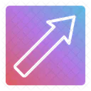Diagonalright Direction Up Icon