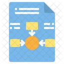File Center Diagram Flowchart Icon