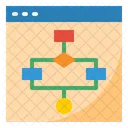 Diagram Flow Chart Organization Icon