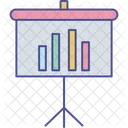 Statistics Presentation Graph Board Icon