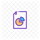 Diagram Report Finacial Report Icon