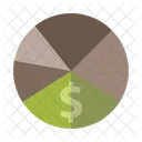 Pie Chart Money Design Icon