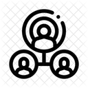 Diagrama Trabalho Em Equipe Colaboracao Ícone