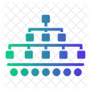 Diagrama Fluxo De Trabalho Organograma Ícone