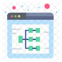 Diagrama da web  Ícone