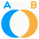 Diagrama De Venn Diagrama Estatisticas Ícone