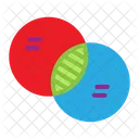 Diagrama De Venn Grafico De Venn Infografico Ícone