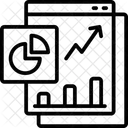Diagrama de análisis en línea  Icono