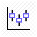 Diagrama De Caja Grafico De Velas Grafico De Datos Icono